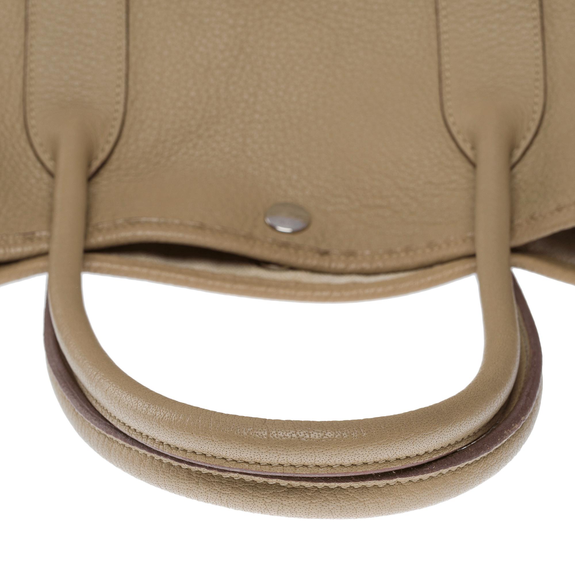 Gorgeous Hermès Garden Party 36 Tote bag in Etoupe Negonda leather, PHW 4