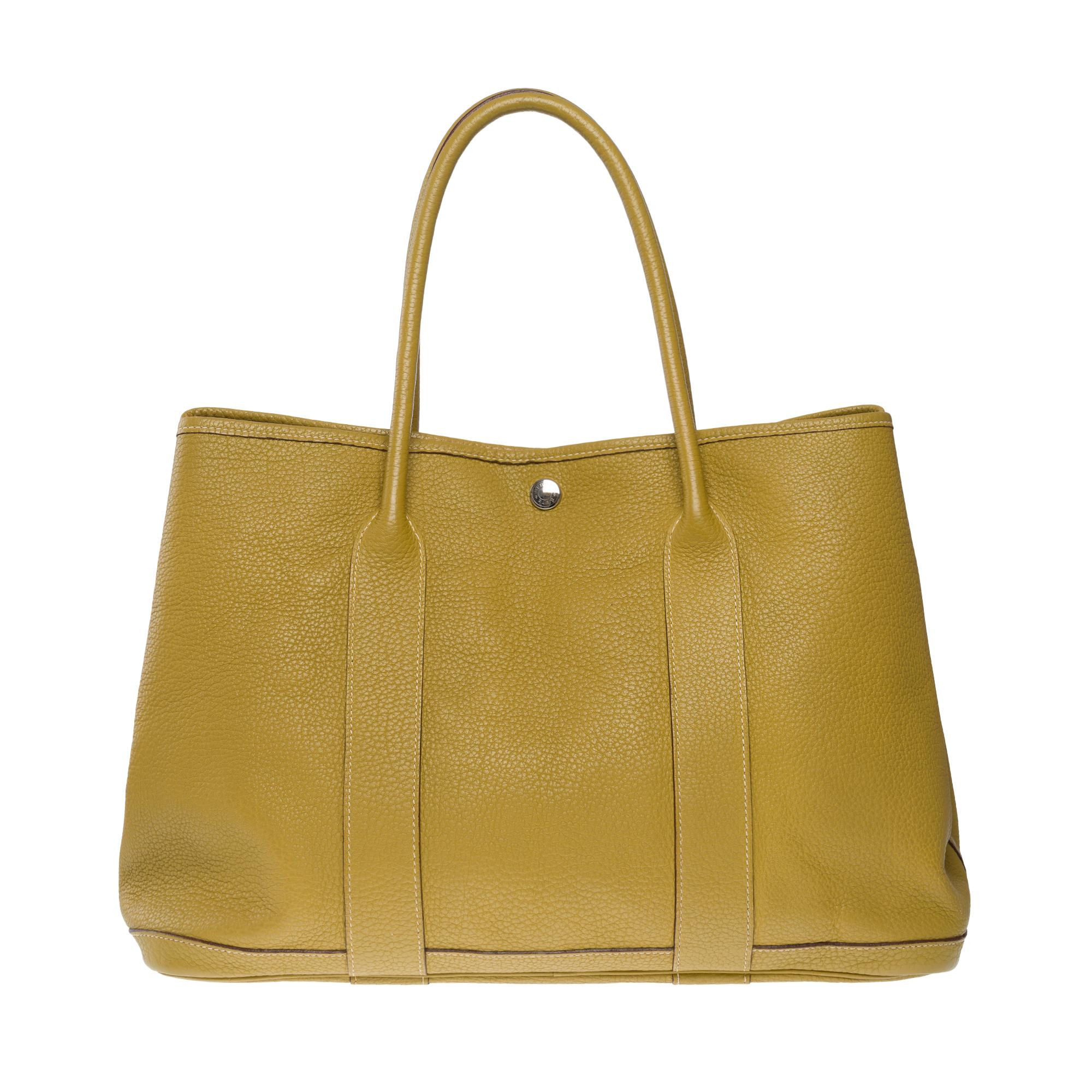 Gorgeous Hermès Garden Party 36 Tote bag in Green Cardamome Negonda leather, SHW 1