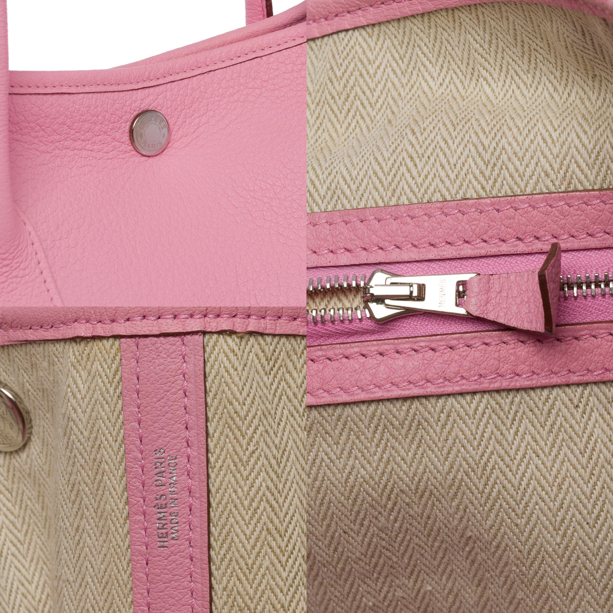 Gorgeous Hermès Garden Party 36 Tote bag in Sakura Pink Negonda leather, SHW 1
