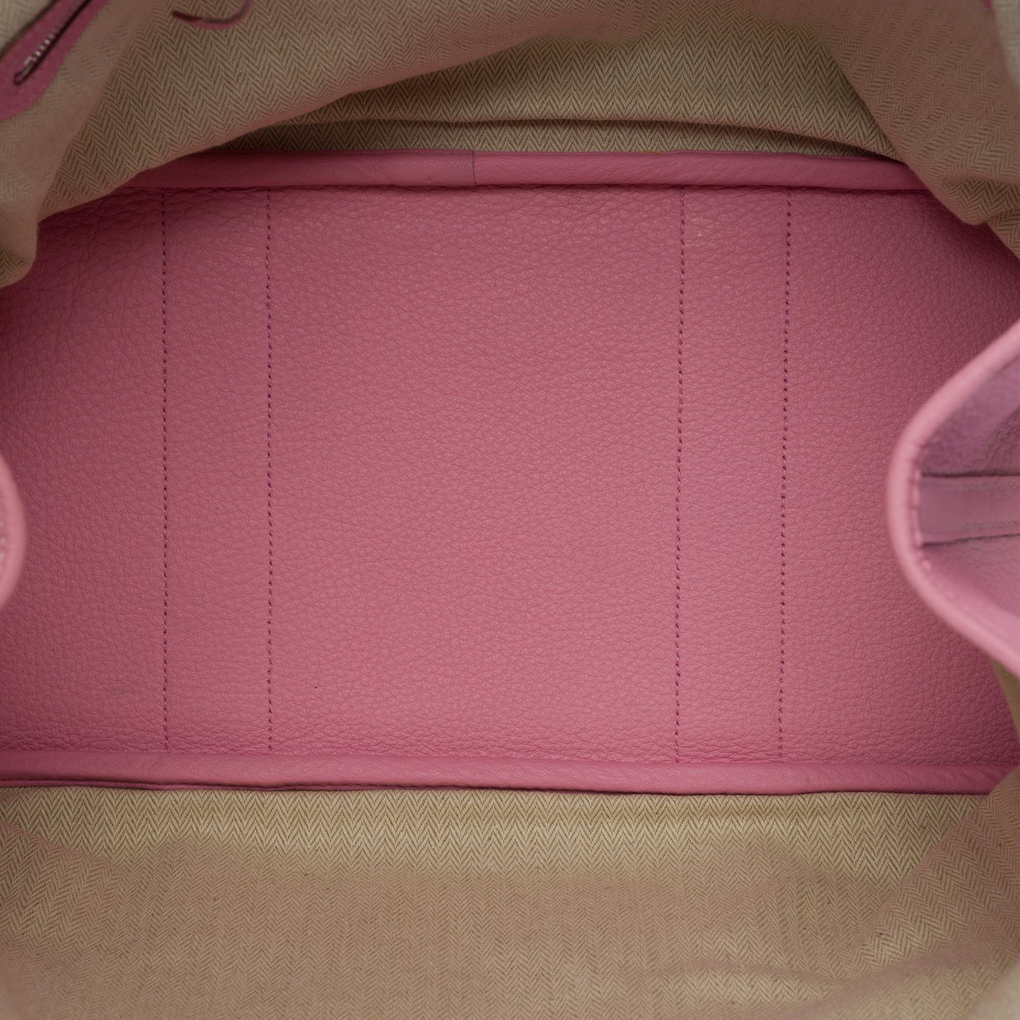Gorgeous Hermès Garden Party 36 Tote bag in Sakura Pink Negonda leather, SHW 3