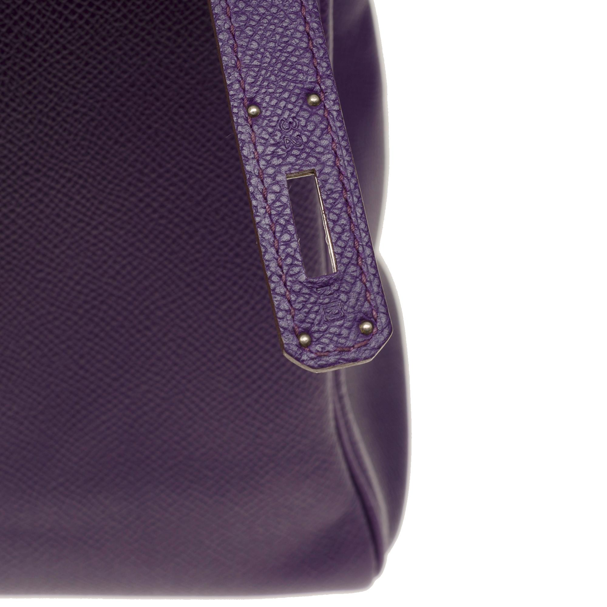 Women's or Men's Gorgeous Hermès Kelly 35 retourne handbag strap in Anemone Epsom leather, SHW