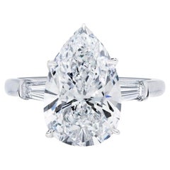 Diamant certifié IGI de 4,00 carats  Bague solitaire
