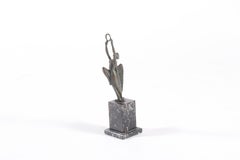 Gorgeous Italian Art Deco Figurative Bronze On Marble Base *FREE GLOBAL SHIPPING