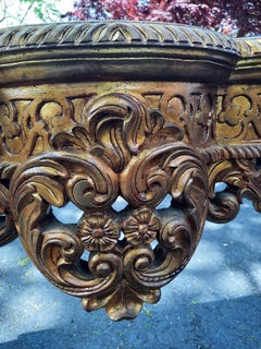 Gorgeous Italian Carved Gilded Console Table