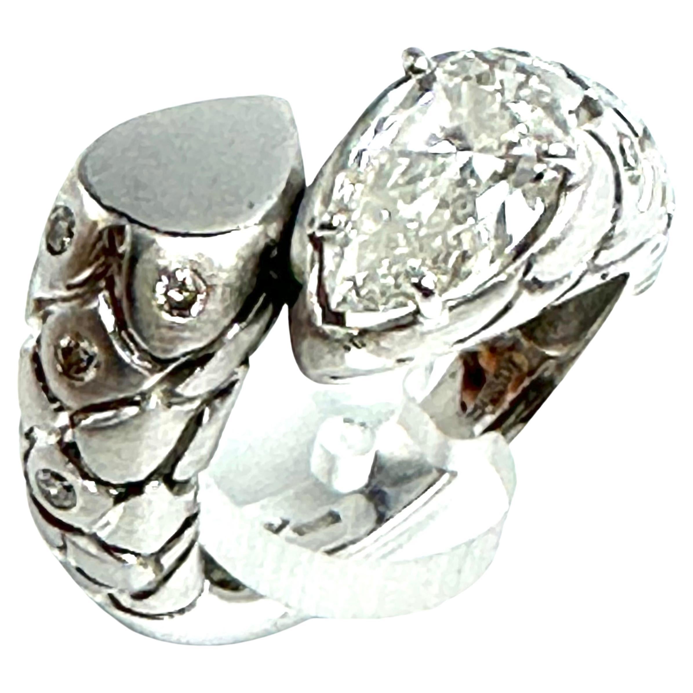 Gorgeous Janesich diamond snake ring In Excellent Condition For Sale In Sežana, SI
