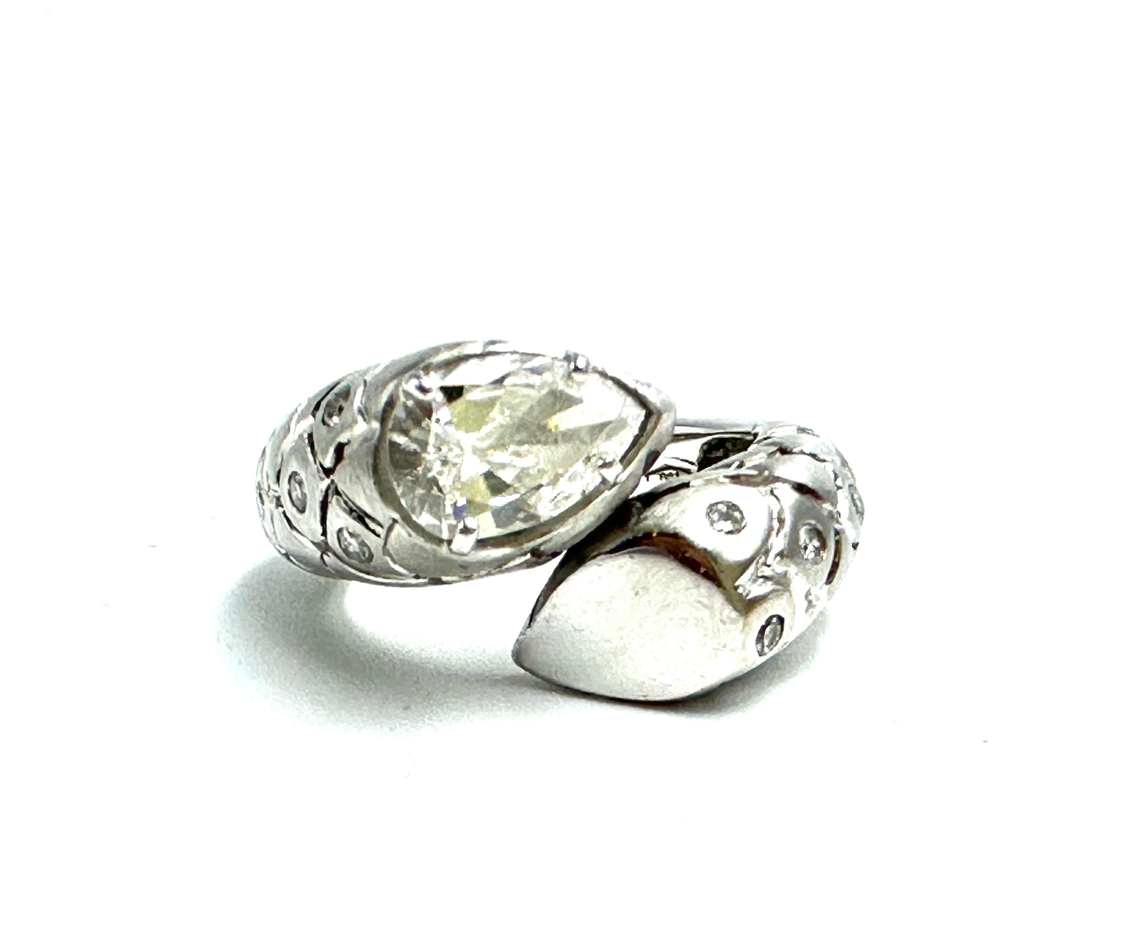 Gorgeous Janesich diamond snake ring For Sale 1