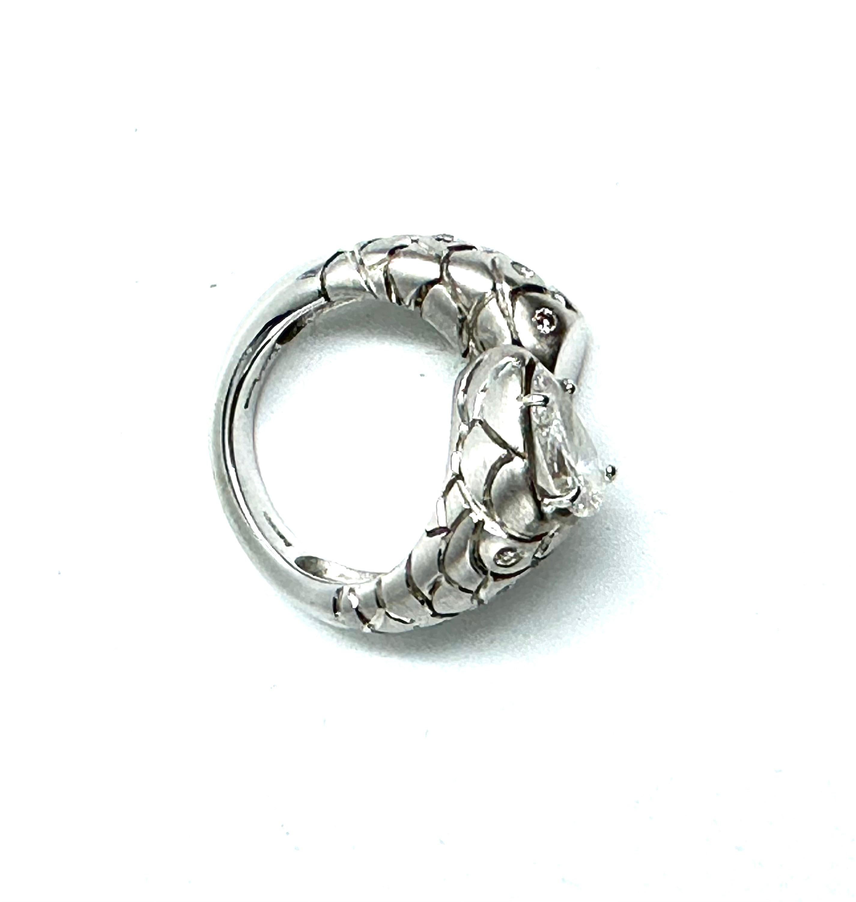 Gorgeous Janesich diamond snake ring For Sale 2