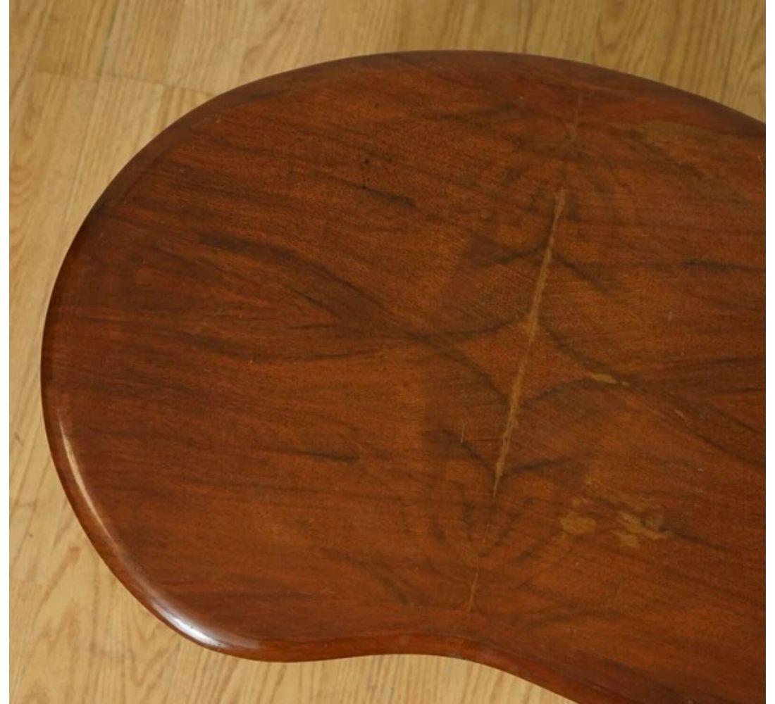 Gorgeous Kidney Art Deco Hardwood Side End Plant Table In Good Condition For Sale In Pulborough, GB