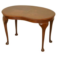 Splendido tavolo da pianta laterale in legno duro Art Deco Kidney