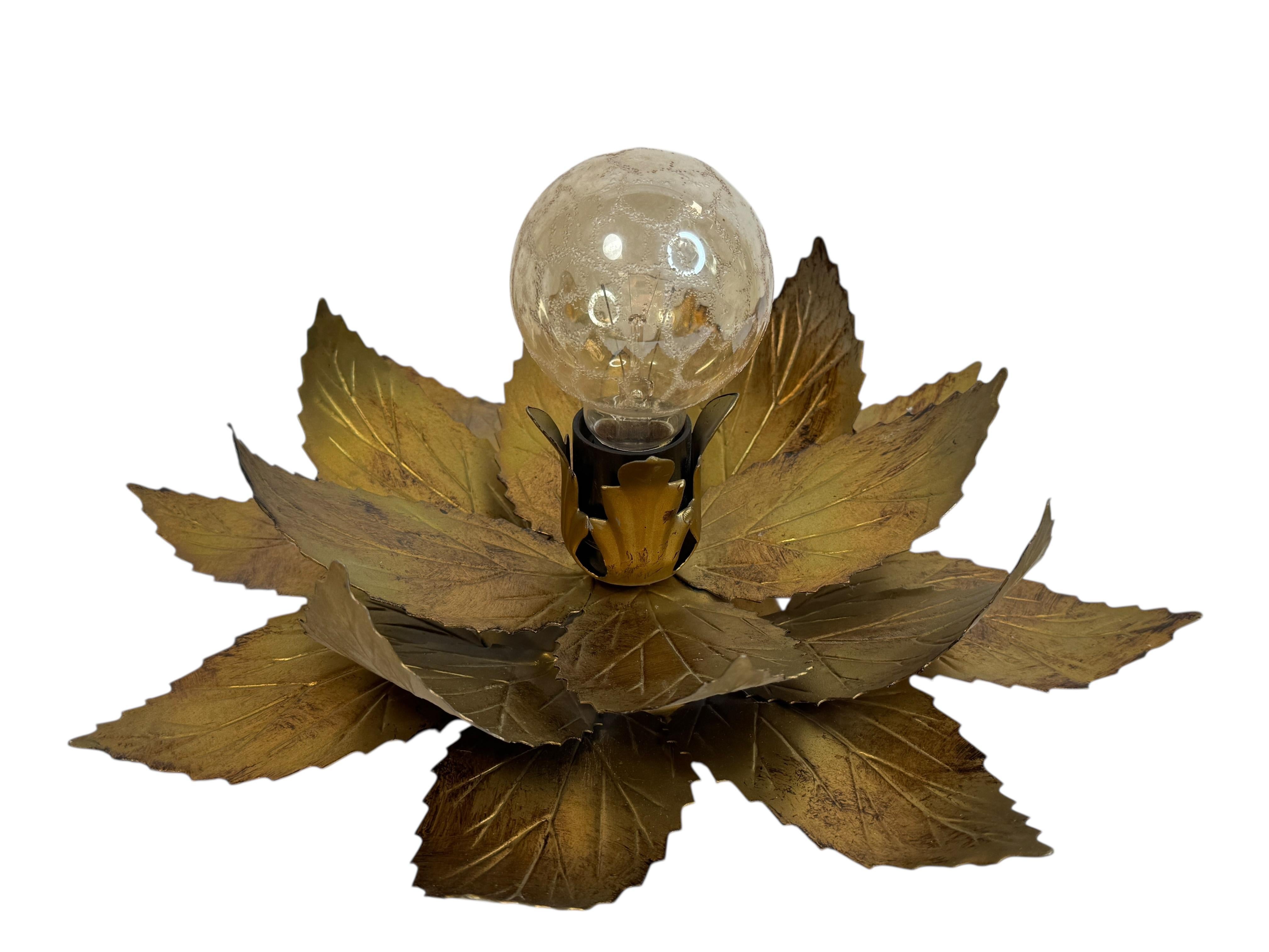 Add a touch of opulence to your home with this charming flush mount light! We'd love to see it hanging in an entryway as a charming welcome home. Built in the 1960s. This fixture requires one European E27 / 110 volt Edison bulb, bulb up to 60 watts.