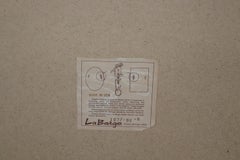 Splendido specchio LaBarge Chinoiserie con foglia d'oro e linee sofisticate