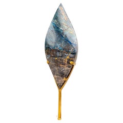 Gorgeous Large 16" Natural Teal Blue Crystal Flame