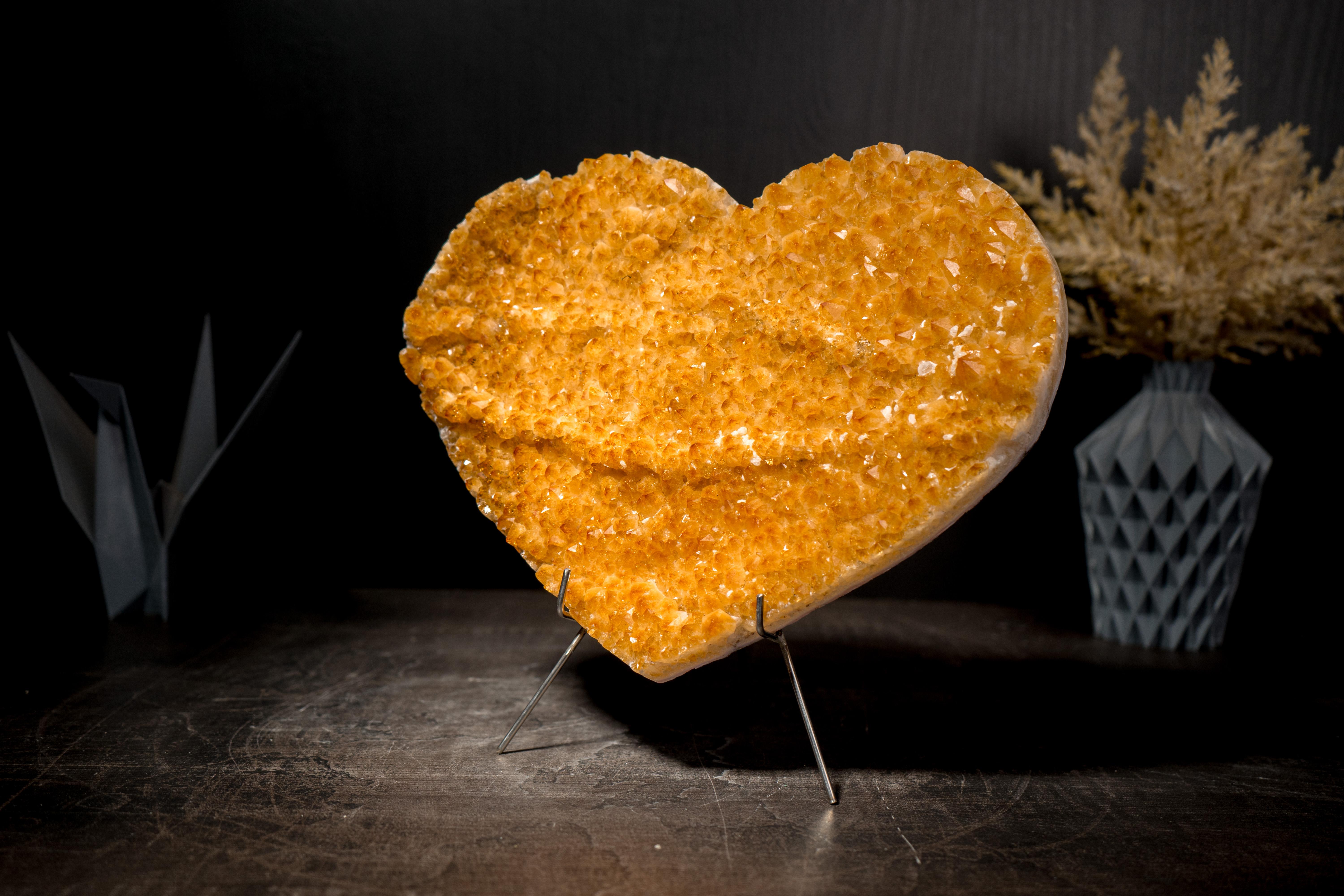 Gorgeous Large Citrine Heart For Sale 5