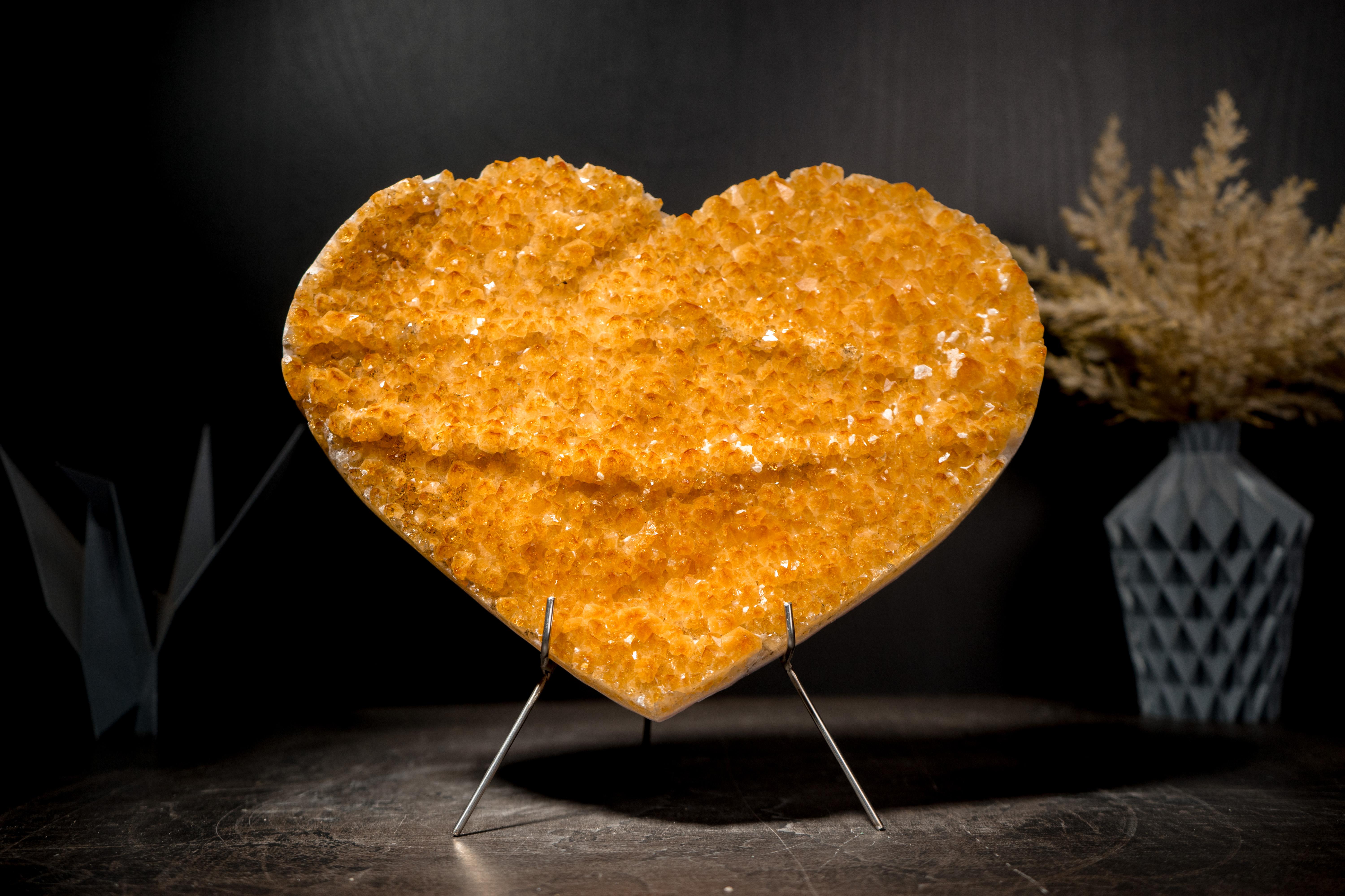 Gorgeous Large Citrine Heart For Sale 1