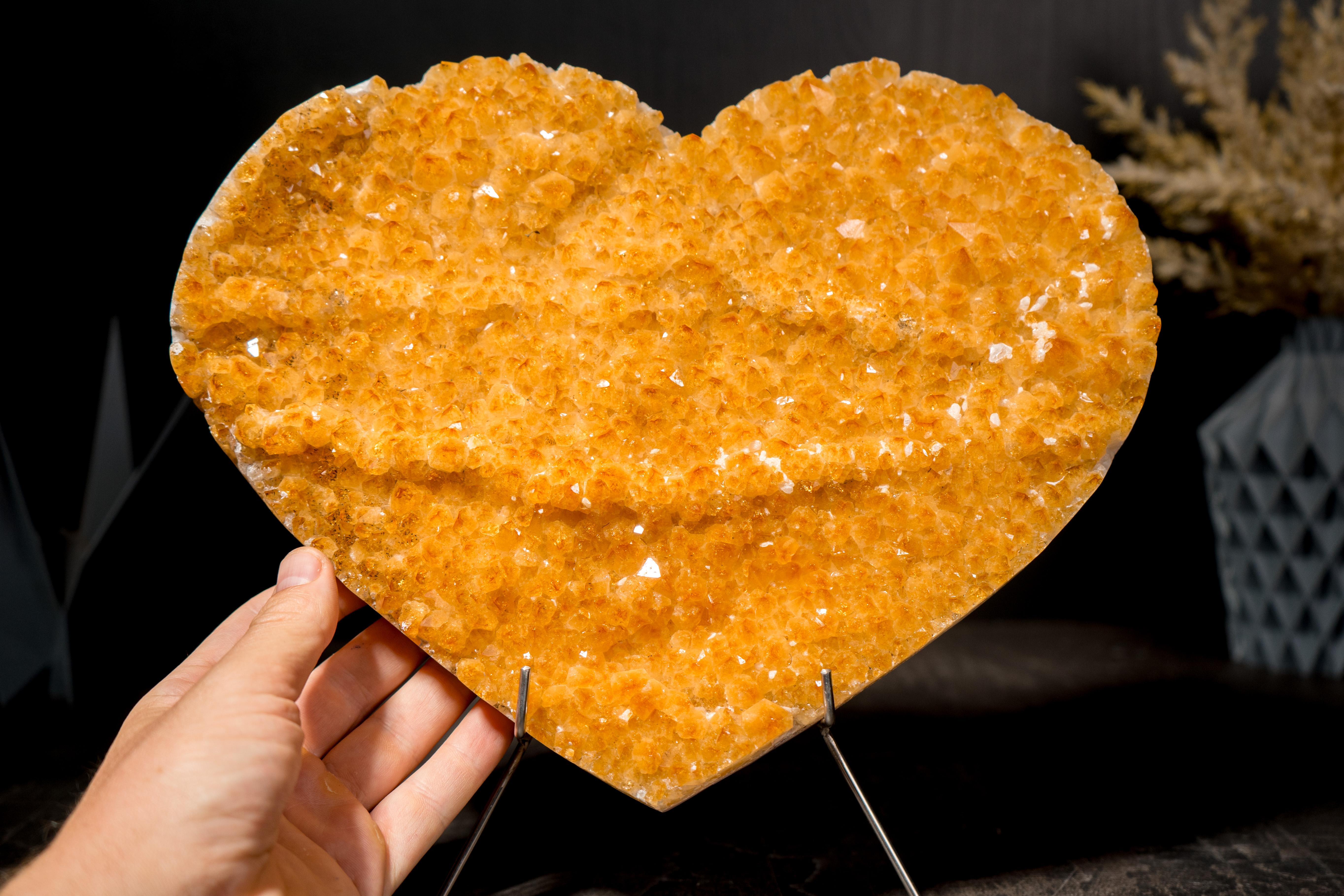 Gorgeous Large Citrine Heart For Sale 2
