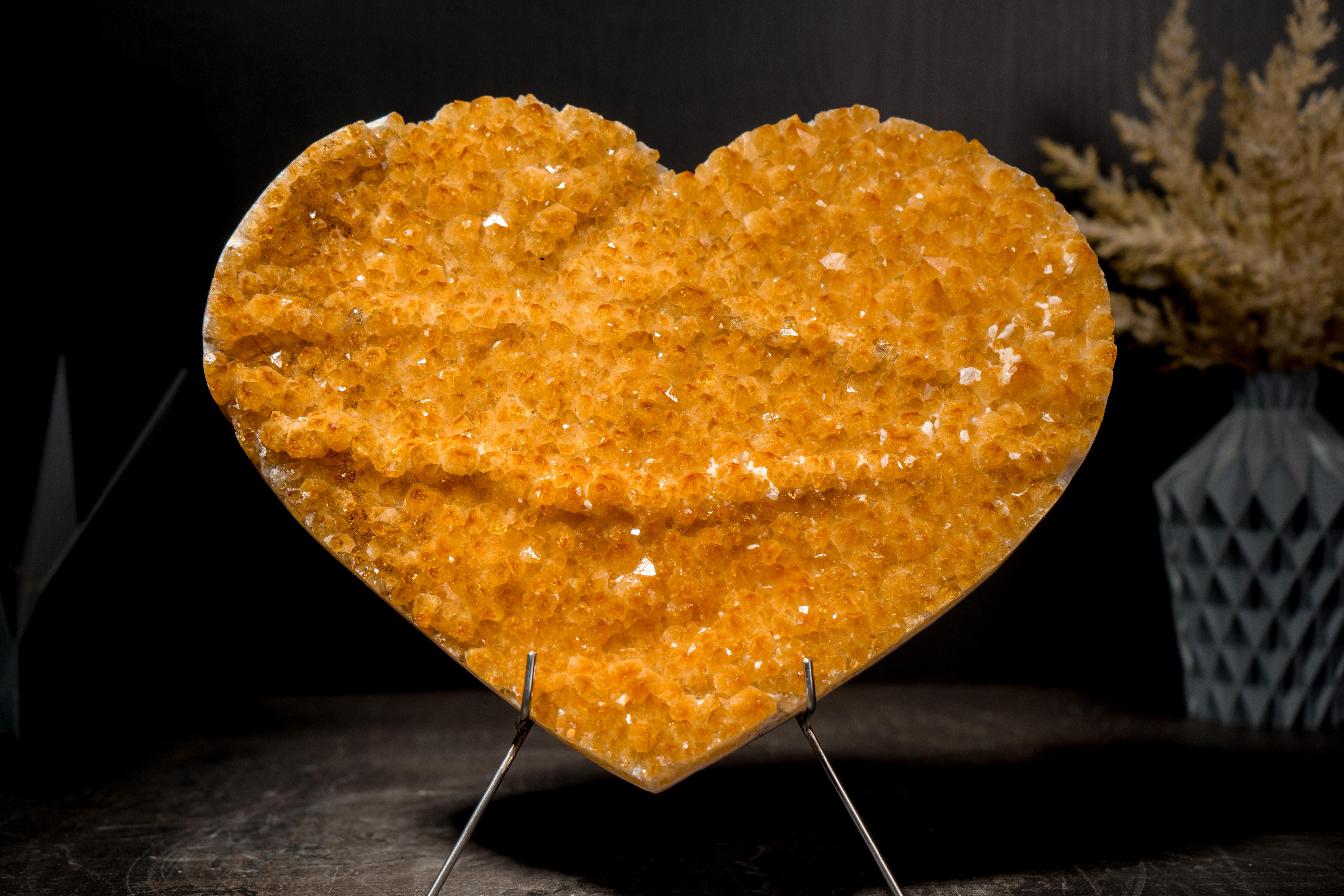 Gorgeous Large Citrine Heart For Sale 3
