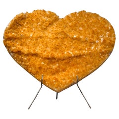 Gorgeous Large Citrine Heart