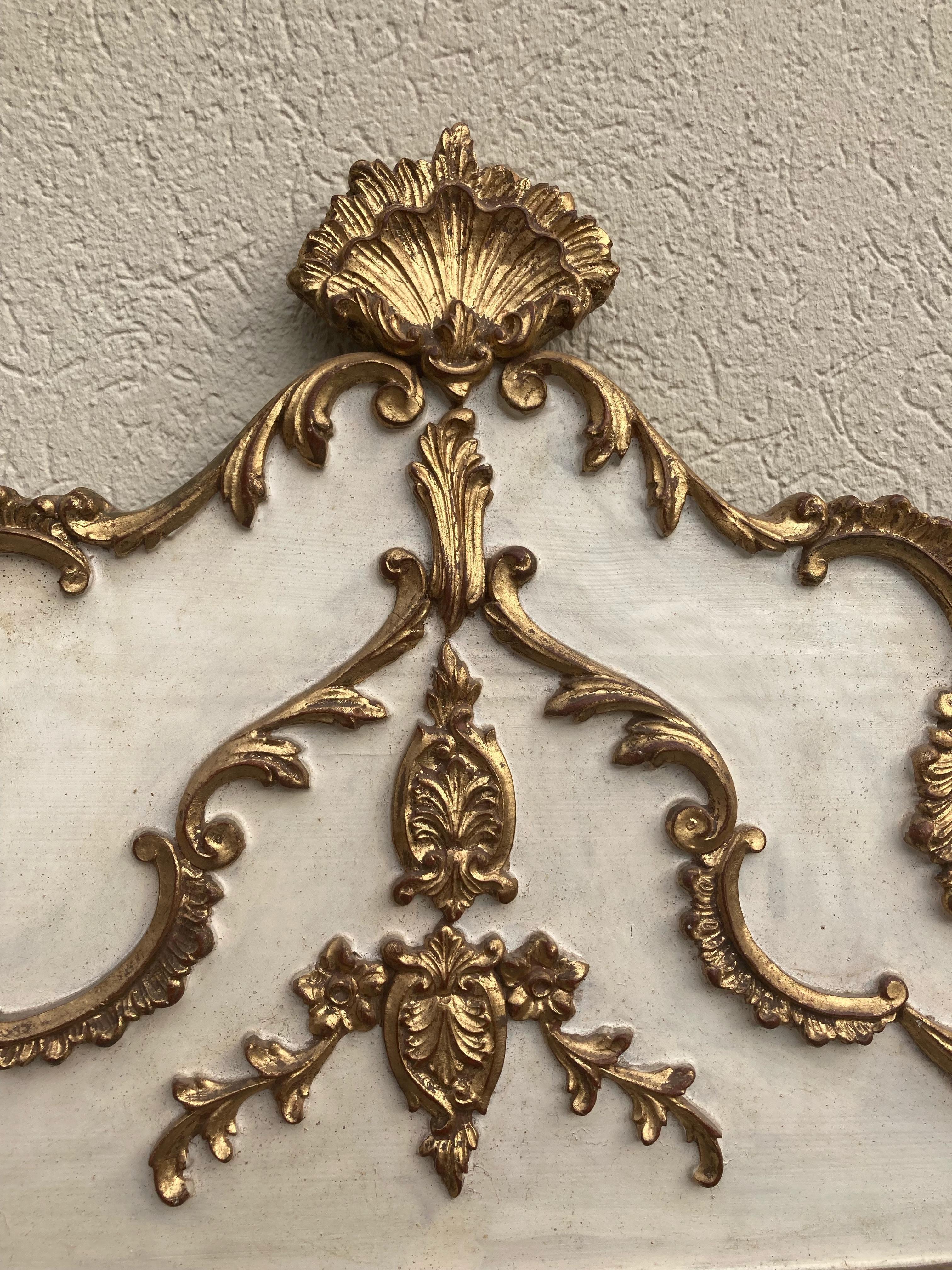 Gorgeous Large Gustavian Style Painted & Gilded Mirror 1