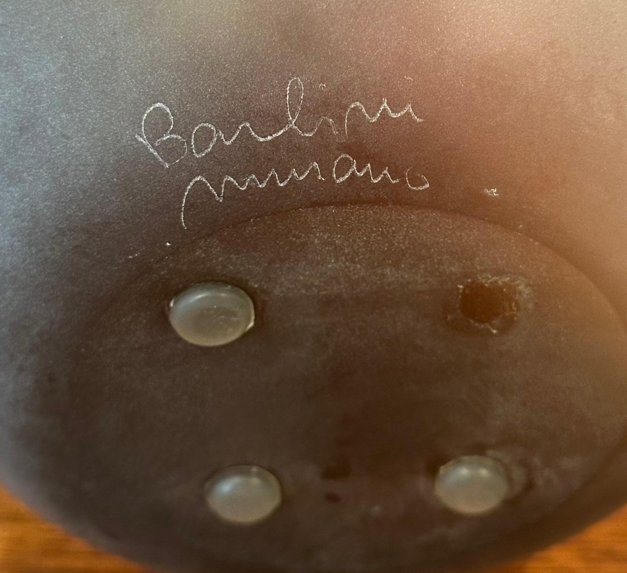 Gorgeous Large Italian Art Glass Folded Vase by Alfredo Barbini for Murano Glass For Sale 9