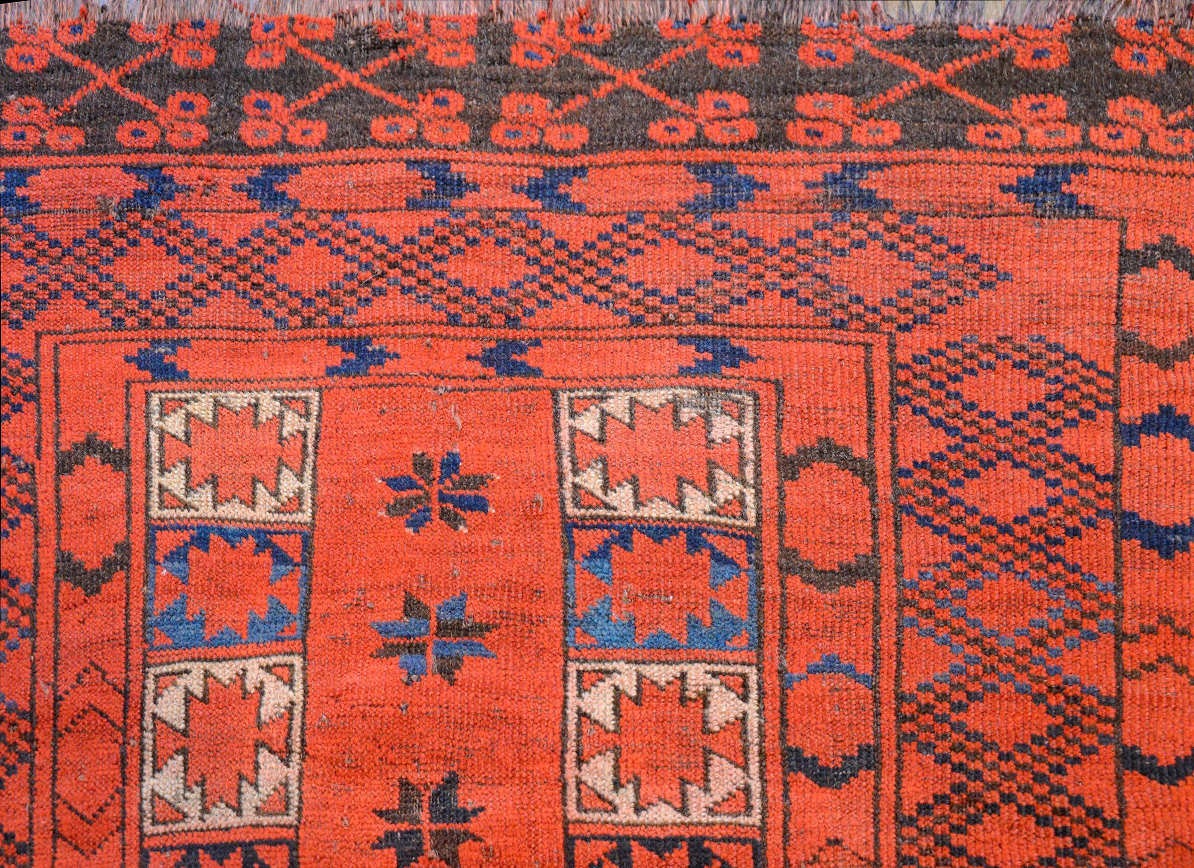 Wool Gorgeous Early 20th Century Ersari Rug For Sale