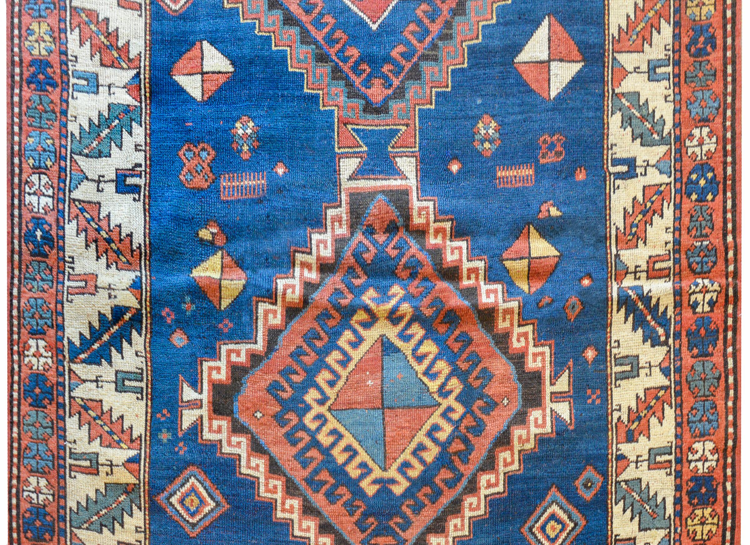 Azerbaijani Gorgeous Late 19th Century Kazak Rug