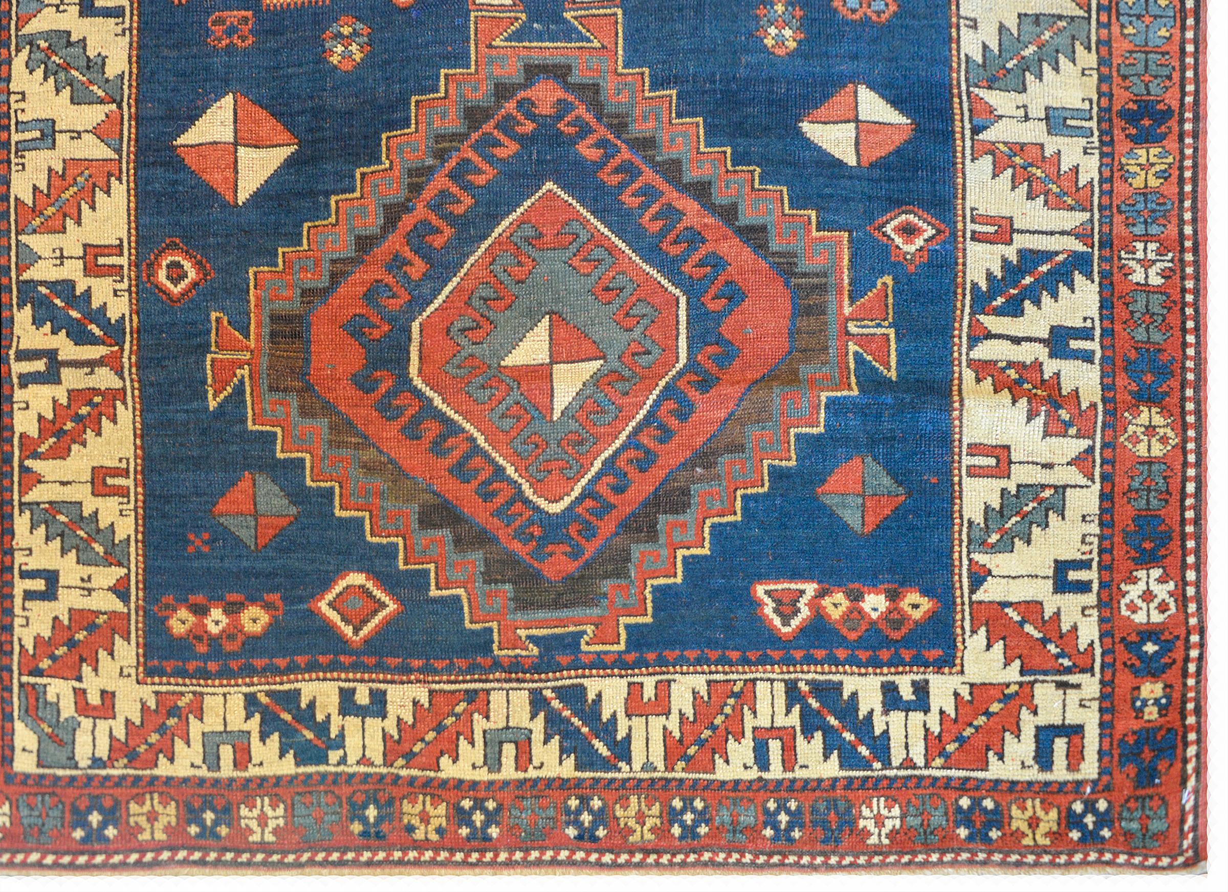 Wool Gorgeous Late 19th Century Kazak Rug