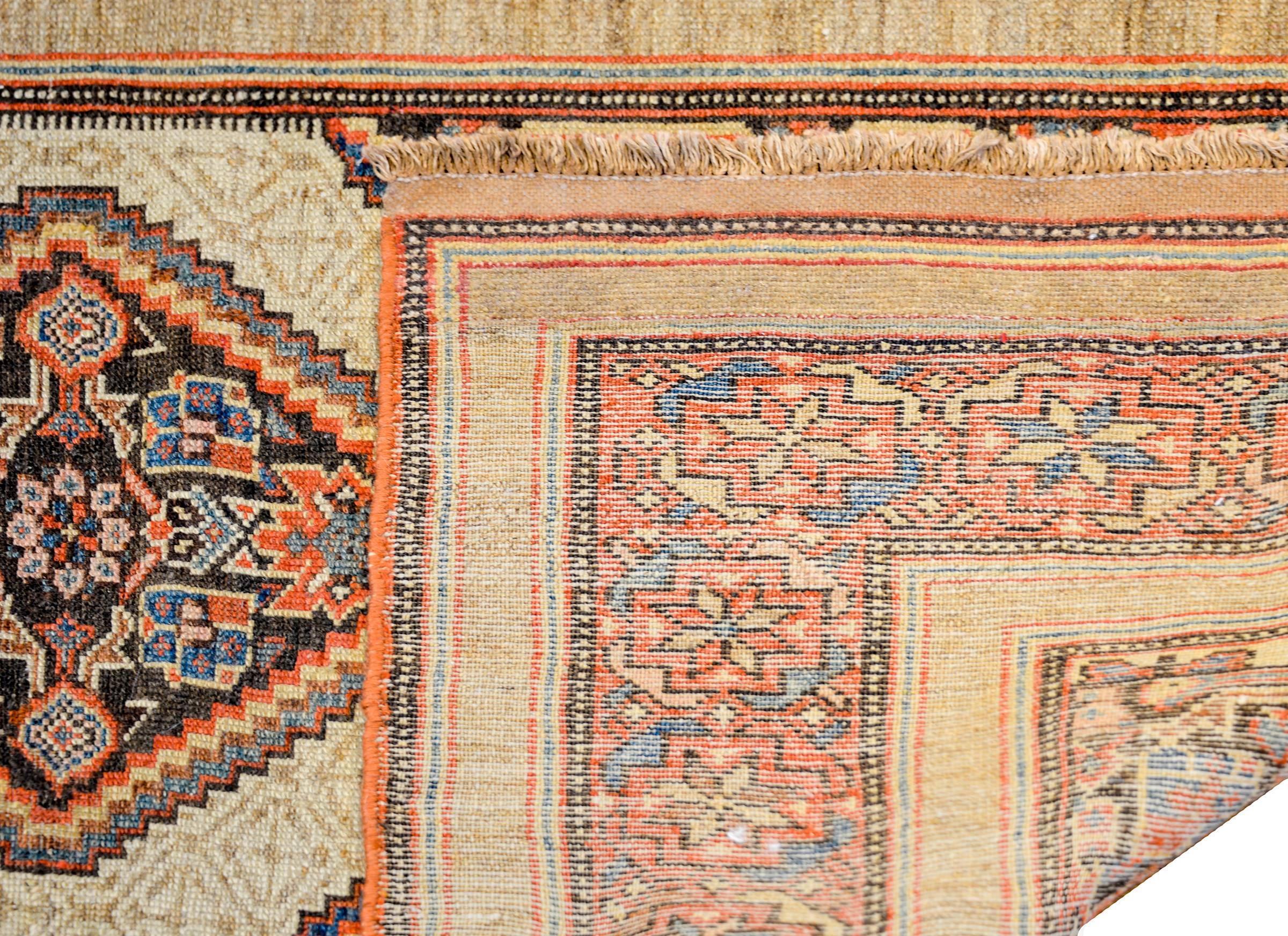 Vegetable Dyed Gorgeous Late 19th Century Serab Rug For Sale