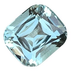 Gorgeous Light Blue Aquamarine Gemstone 4.95 Carats Aquamarine Ring Jewelry