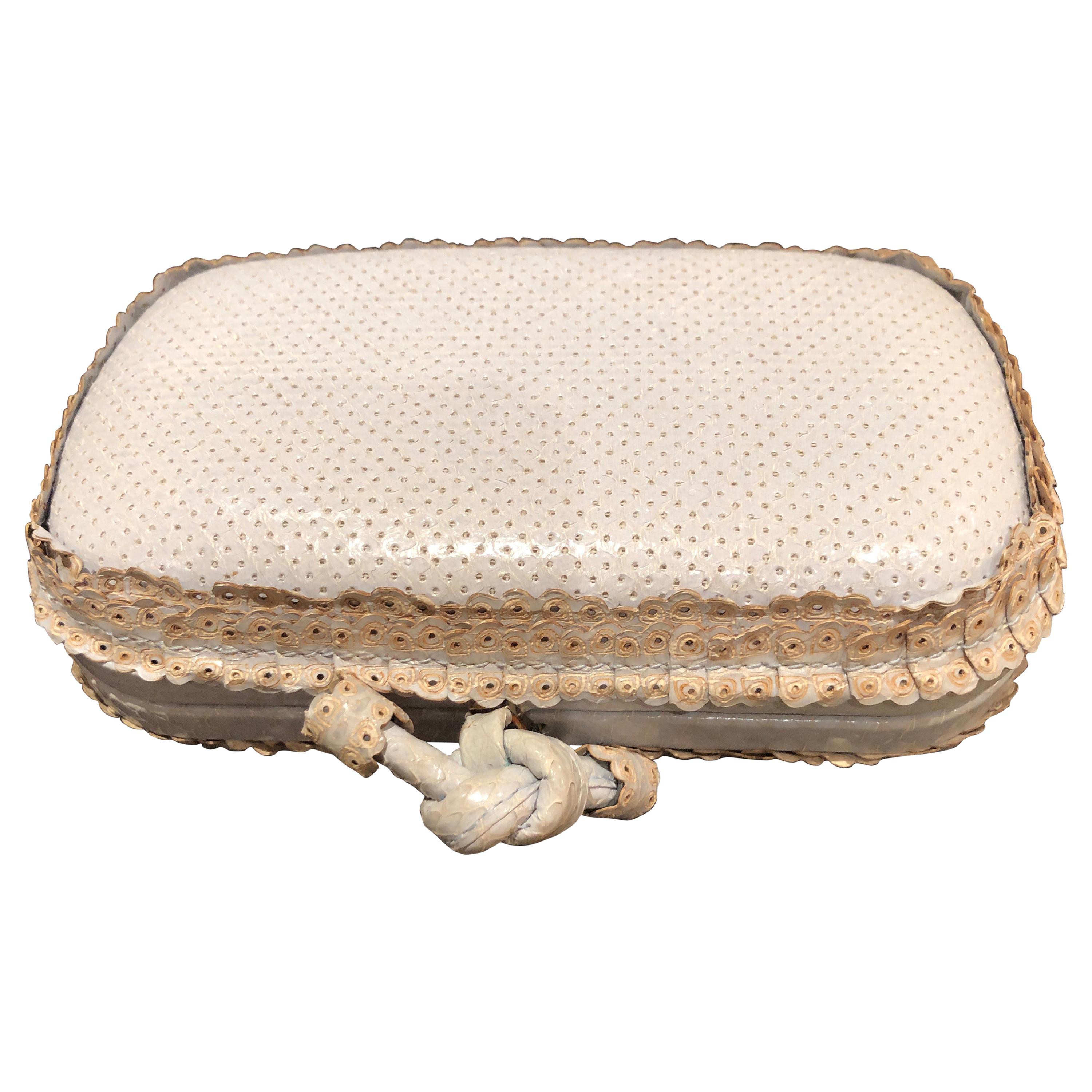 Red Birdcage Vintage Clutch Bag