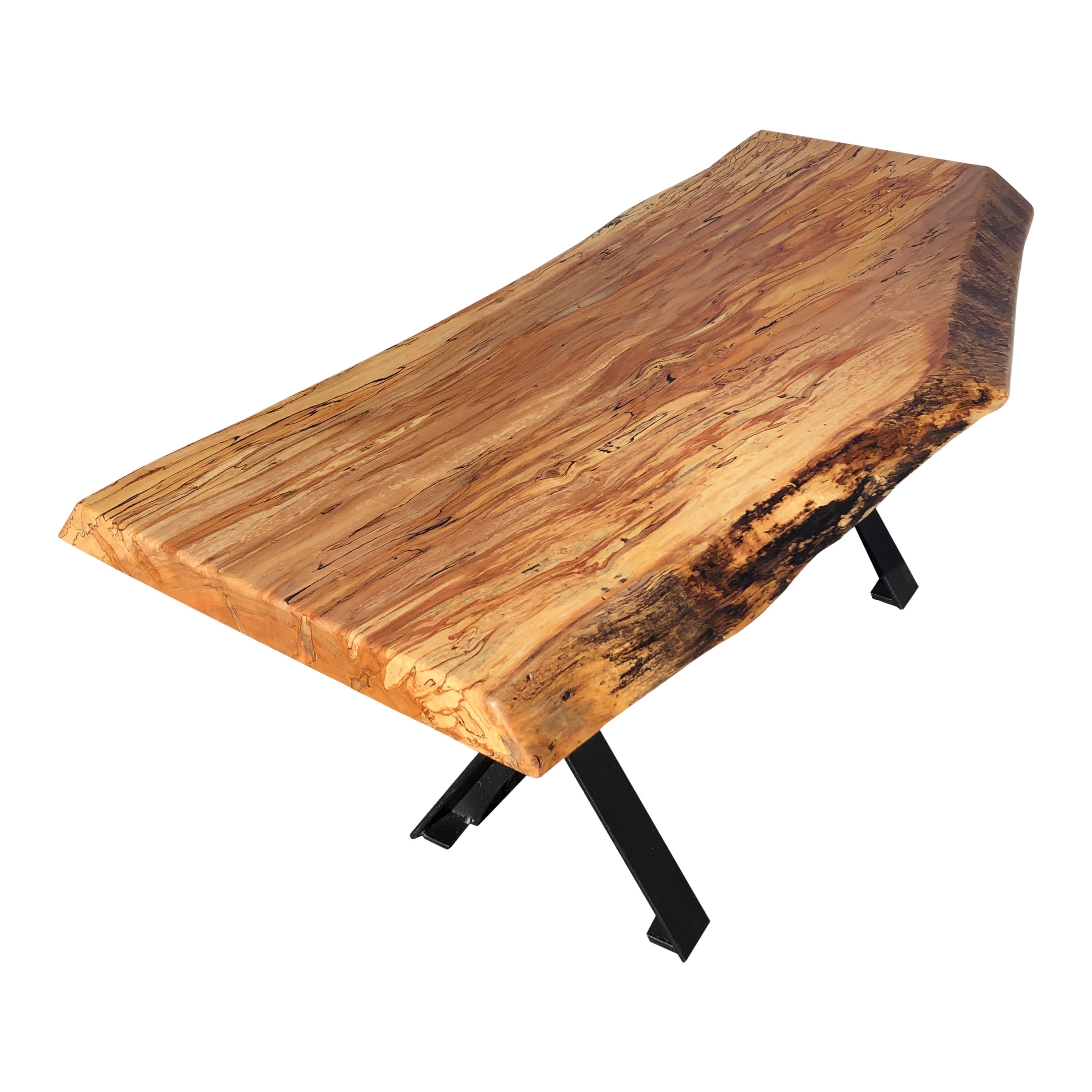 Gorgeous Live Edge Maple Slab Coffee Table