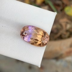 Gorgeous Loose 10.25 Carat Ametrine Ring Gemstone from Brazil Earth Mine