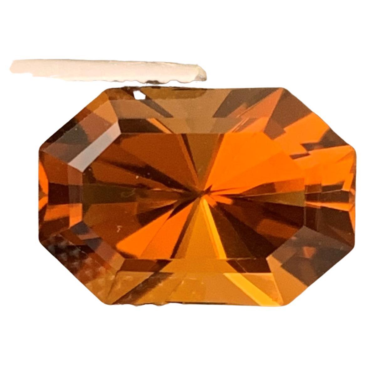 Gorgeous Loose 5.0 Carat Fancy Cut Brown Citrine Gemstone from Brazil For Sale