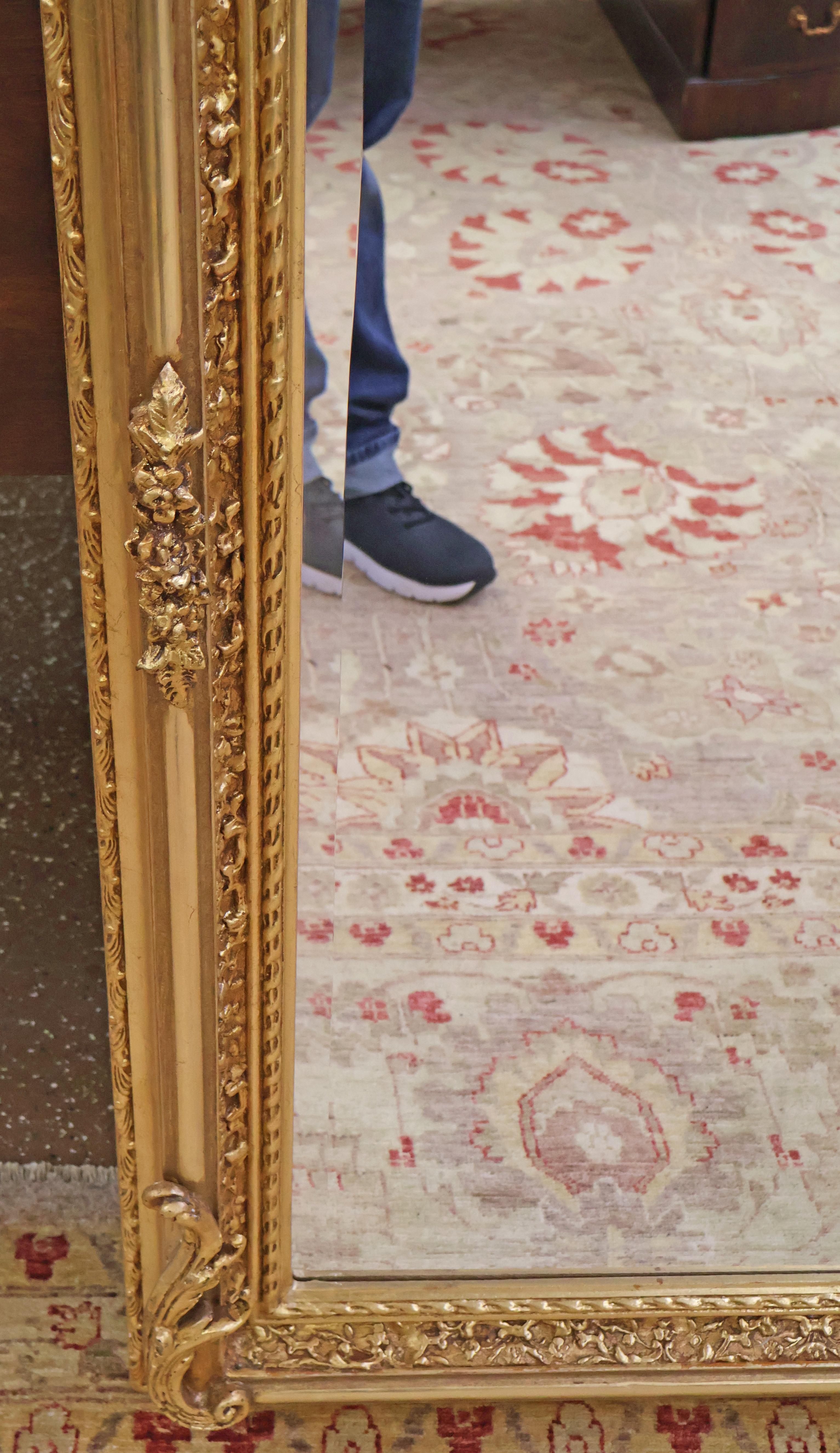 Gorgeous Louis XV Französisch Stil Gold Cherub abgeschrägten Spiegel im Angebot 3