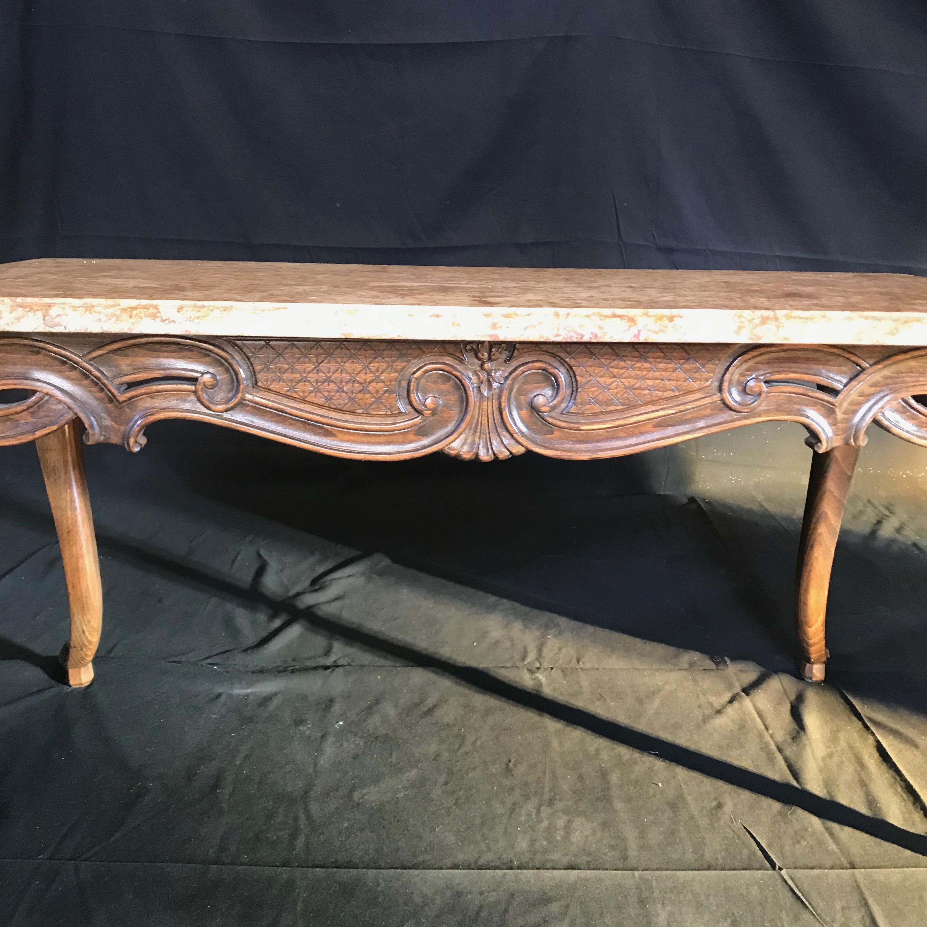 antique french coffee table