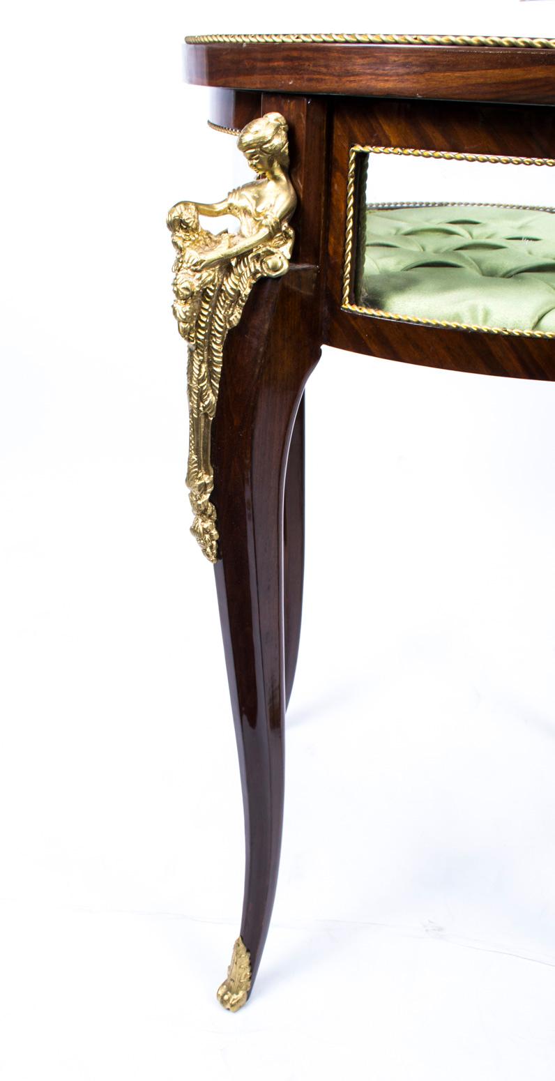 Gorgeous Louis XVI Circular Rosewood Display Table 13
