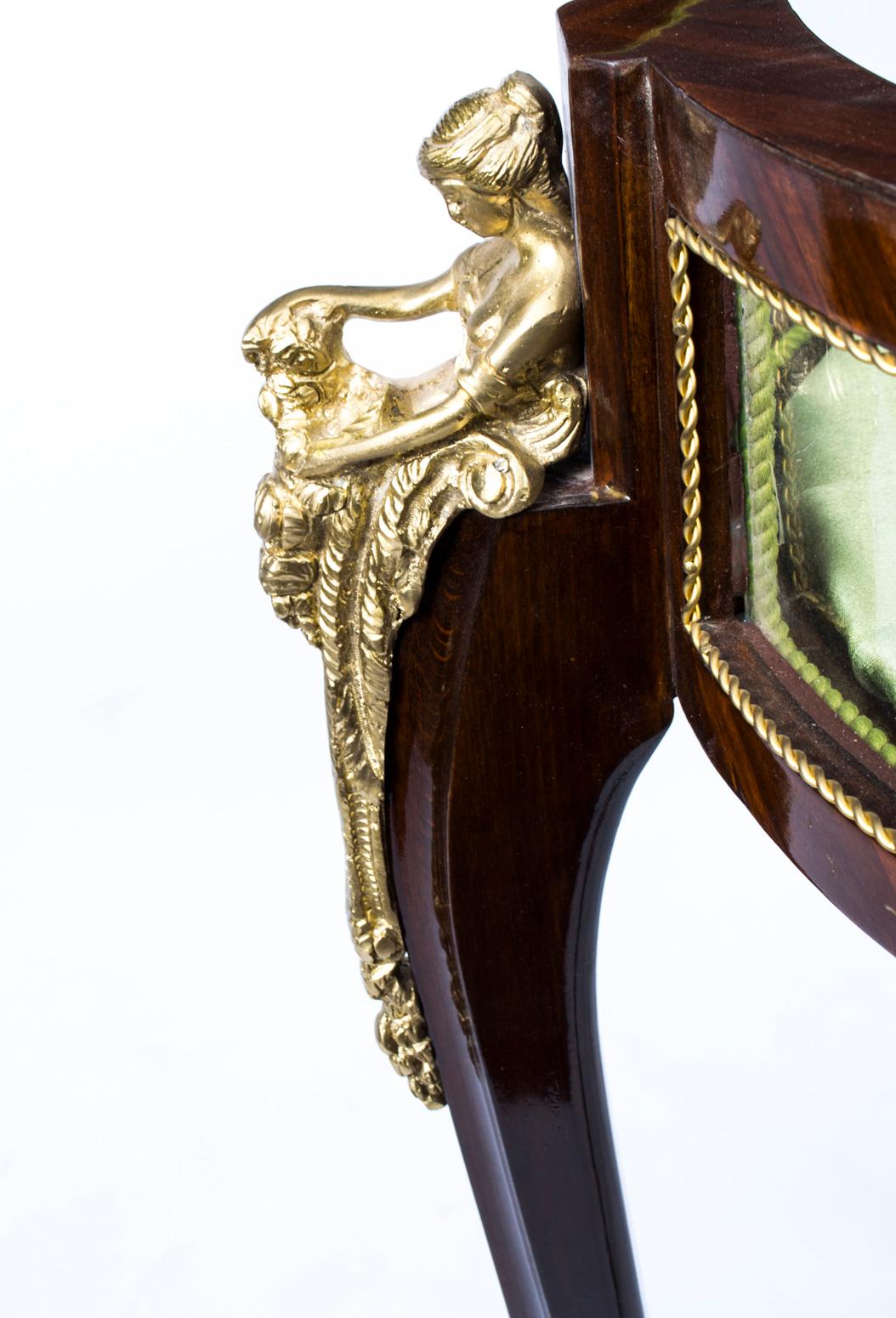 Gorgeous Louis XVI Circular Rosewood Display Table 15