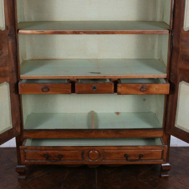 Gorgeous Louis XVI Style Walnut Armoire From Paris, Circa 1780 For Sale 1