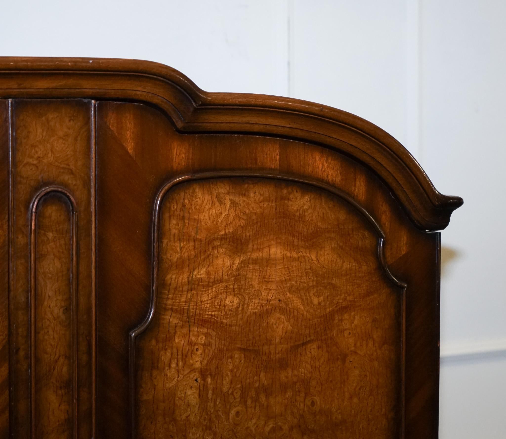 20th Century GORGEOUS MAPLE & CO ART DECO 1920s SMALL TWO DOOR BURR WALNUT WARDROBE