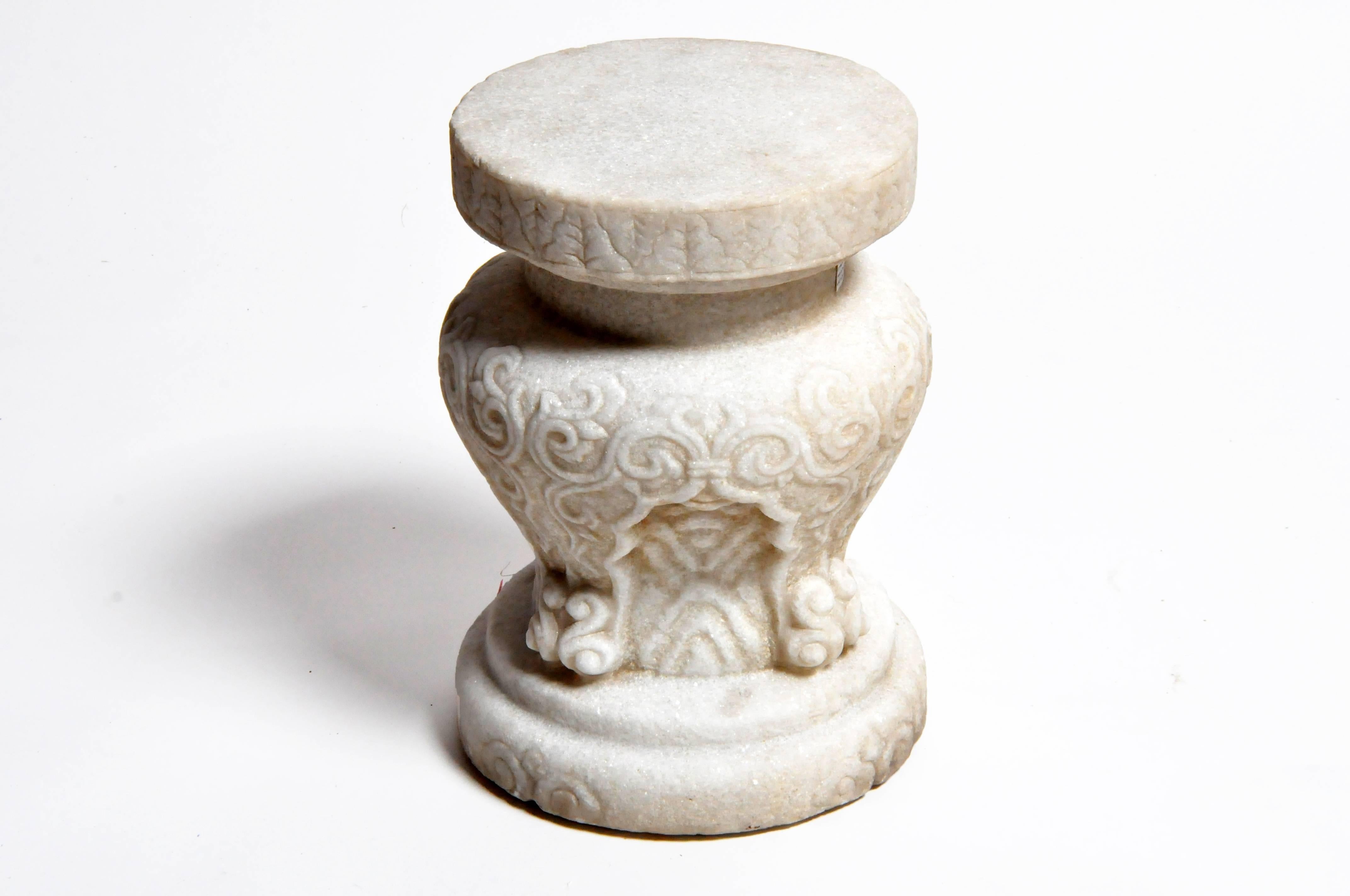 Chinese Gorgeous Marble Garden Stools