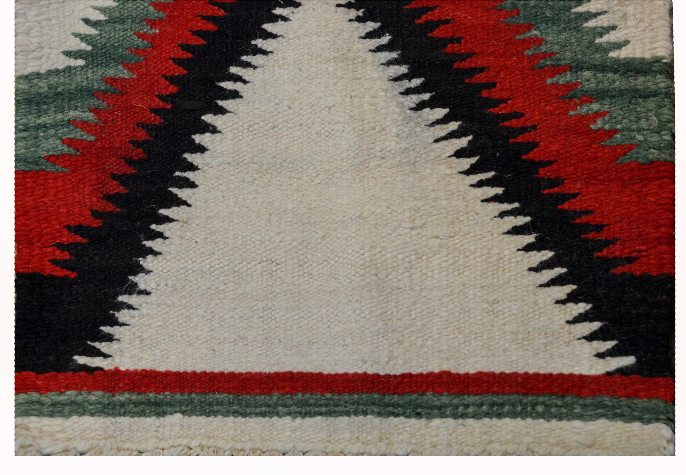 Wunderschöner Navajo-Teppich aus der Mitte des 20 1