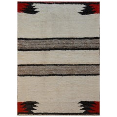 Wunderschöner Navajo-Teppich aus der Mitte des 20