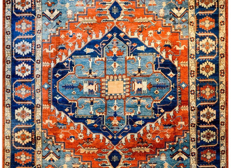 Gorgeous Mid-20th Century Serapi Rug at 1stDibs