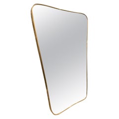 Gorgeous Mid-Century Brass Mirror, Italy Gorgeous Mid-Century Brass Mirror, Italy