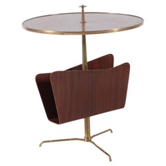 Vintage Gorgeous MId Century Italian Side Table With Magazine Holder *FREE  DELIVERY