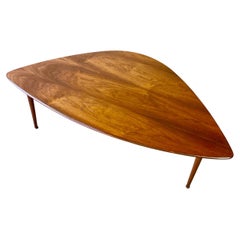 Gorgeous Mid-Century Modern Guitar Pick Free Form Coffee Table