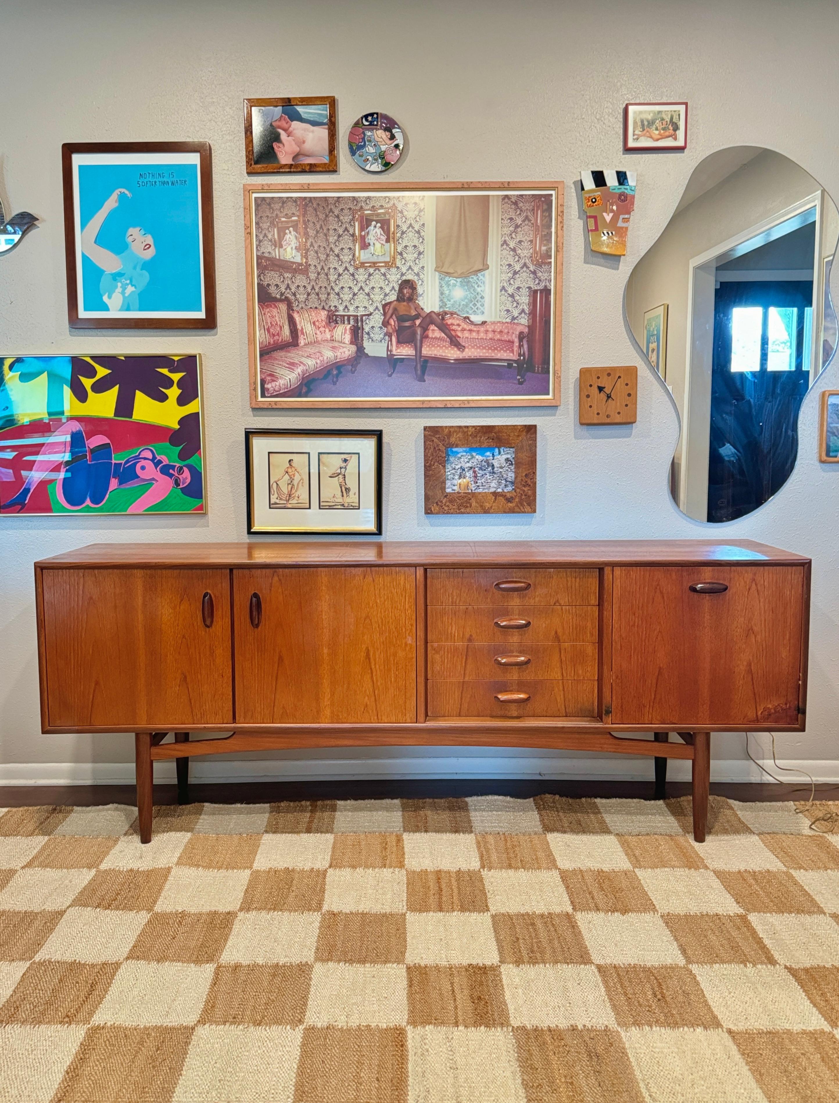 European Gorgeous mid century modern large teak sideboard by G Plan, circa 1960s