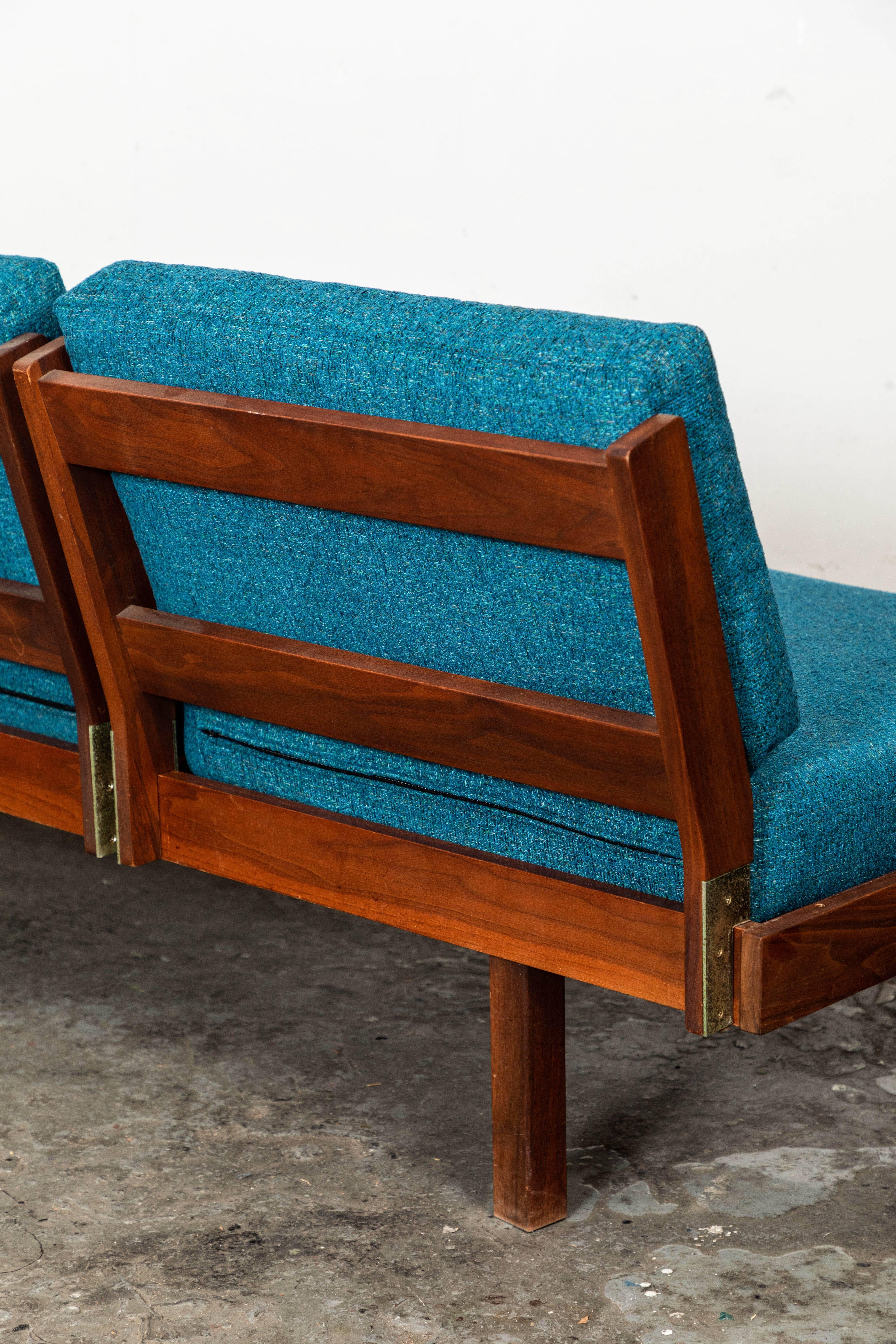 Gorgeous Mid-Century Modular Sofa Set by Martin Borenstein for Brown and Saltman For Sale 2