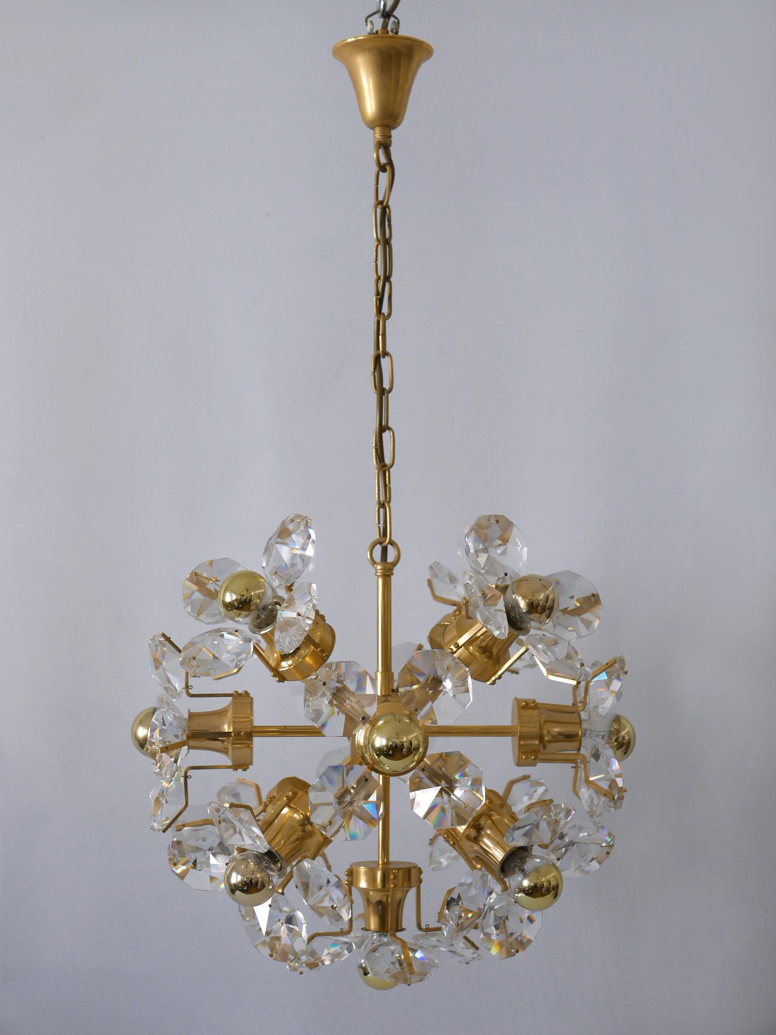 Gorgeous Mid Century Sputnik Chandelier or Pendant Lamp Dandelion by Palwa 1960s For Sale 5