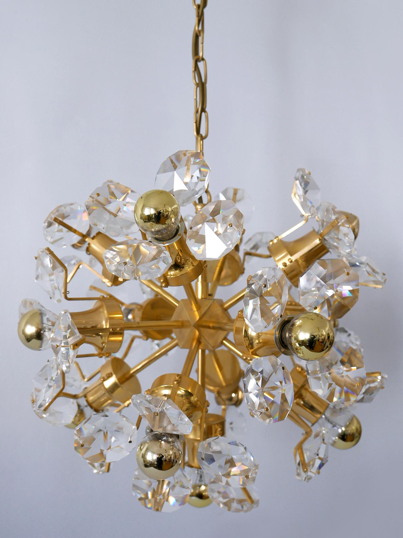Gorgeous Mid Century Sputnik Chandelier or Pendant Lamp Dandelion by Palwa 1960s For Sale 10