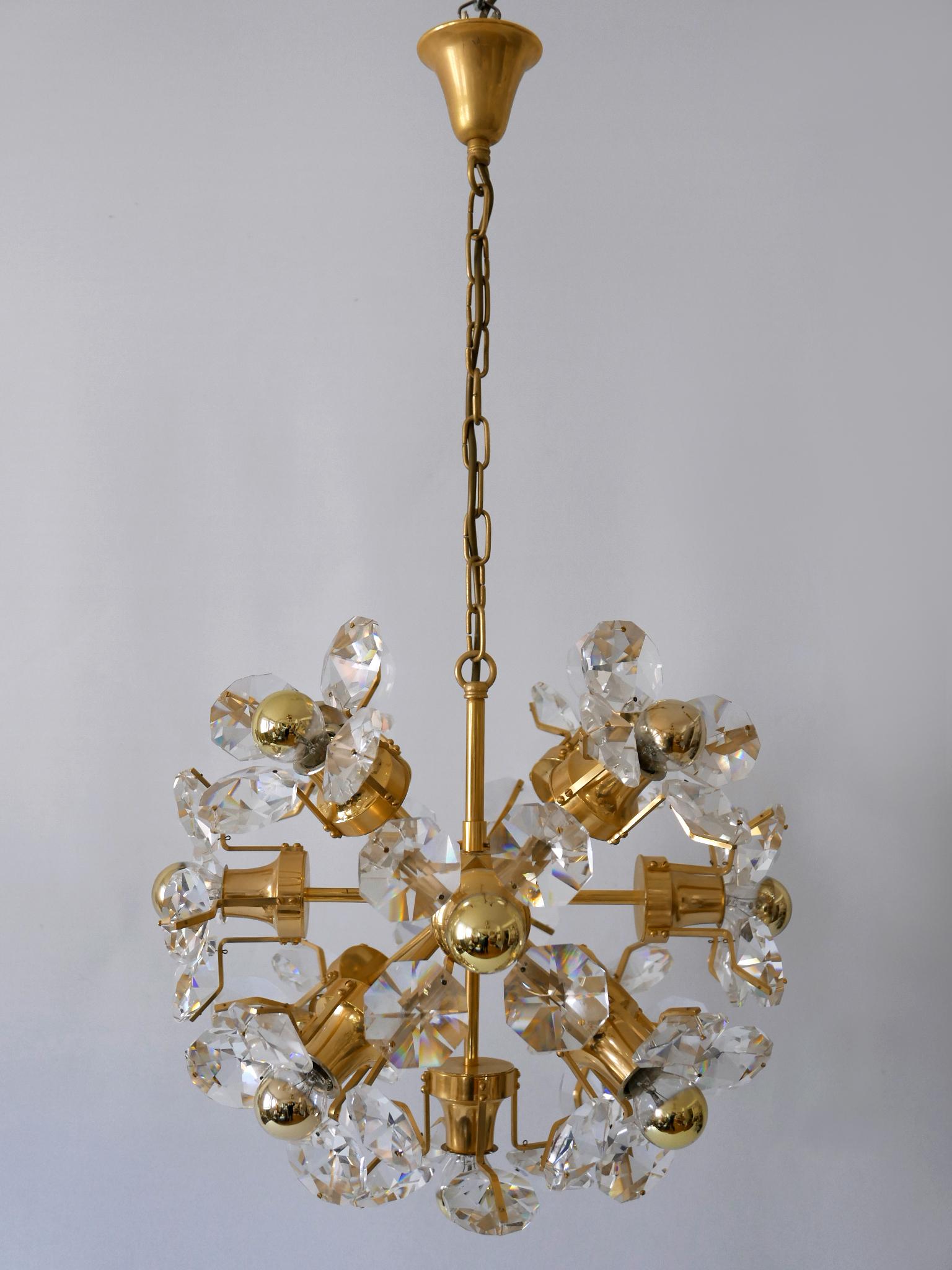 Mid-Century Modern Gorgeous Mid Century Sputnik Chandelier or Pendant Lamp Dandelion by Palwa 1960s For Sale